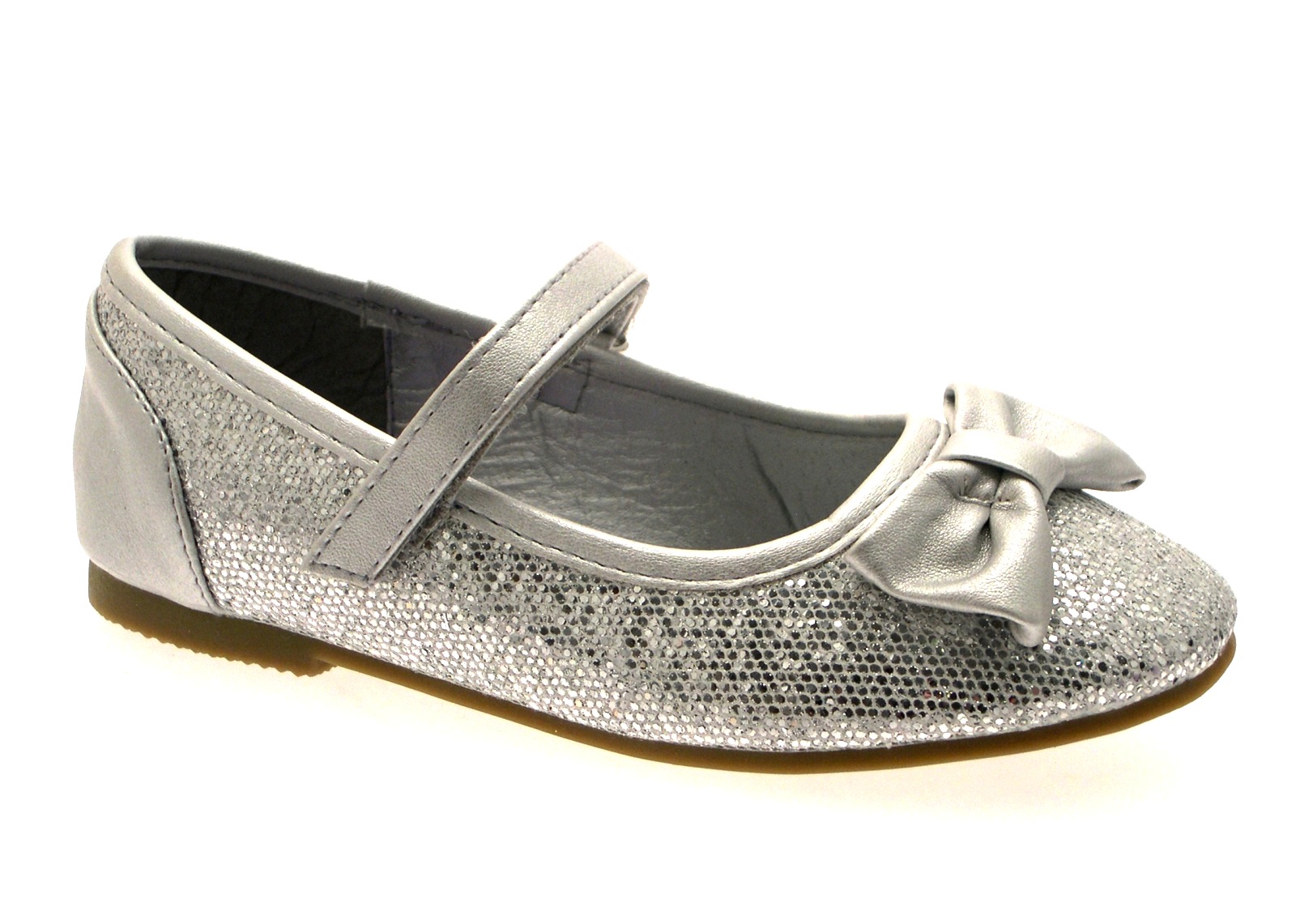 kids silver pumps
